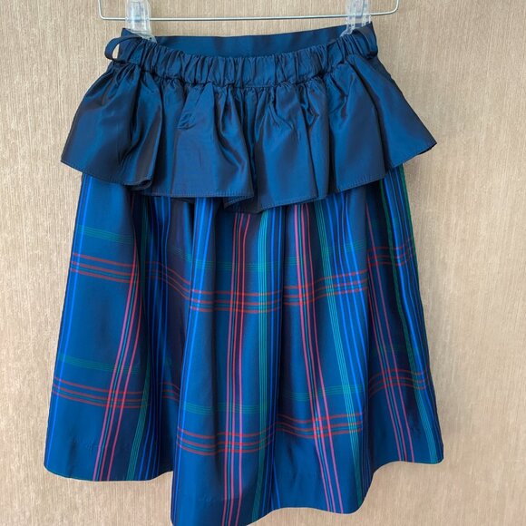 Vintage Yves Saint Laurent Two-Piece Girls’ Taffeta Plaid Outfit - Picture 5 of 12